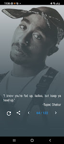 Screenshot 2 Tupac Shakur Quotes and Lyrics android