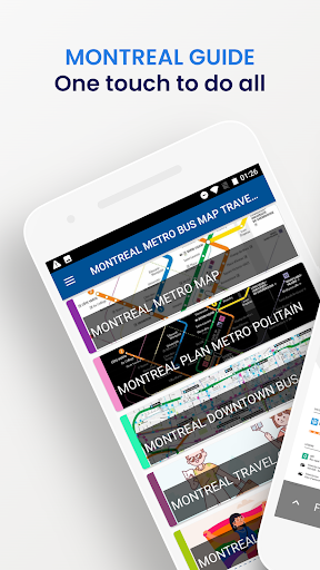 Android application Montreal Metro Travel Guide screenshort