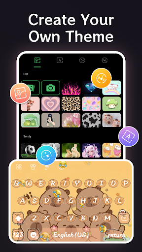 Neon Red Heartbeat Theme screenshot 4