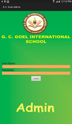 G.C. GOEL ADMIN APP Screen 2