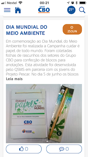 Android application Grupo CBO screenshort