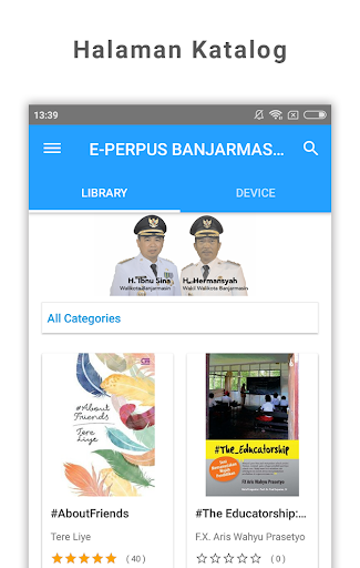 Android application E-PERPUS BANJARMASIN screenshort