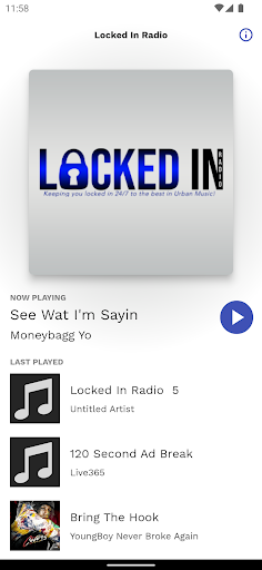 Android application Locked in Radio screenshort