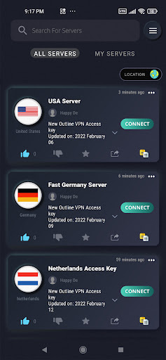 VPN Access Keys for Outline Screen 3