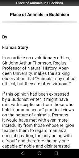 Place of Animals in Buddhism Screen 2