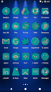 Cyan Icon Pack