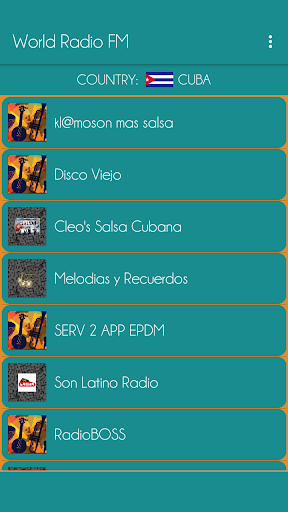 World Radio FM Screen 2