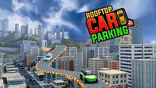 Rooftop Car Parking game 2023 - Screenshot 1