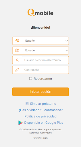 Android application Qmobile screenshort