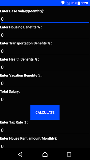 Salary Calculator Screen 2