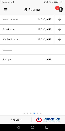 Android application Harreither Gen7 screenshort