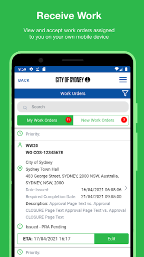 Contractor – City of Sydney Screen 2