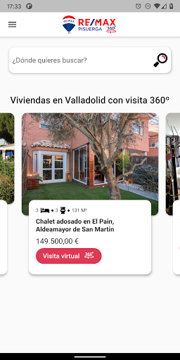 Android application RE/MAX Pisuerga 360º screenshort