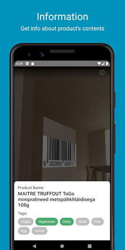 Android application Product Facts screenshort