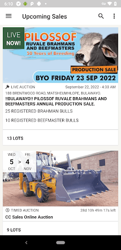Android application CC Sales screenshort