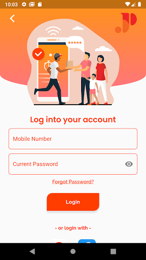 Android application Jinpocket - Food Delivery screenshort