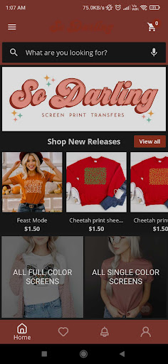 Android application So Darling Screen Prints screenshort