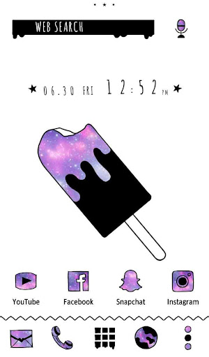Android application Popsicle Galaxy Theme screenshort