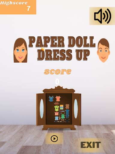 Paper Doll Dress Up Screen 2