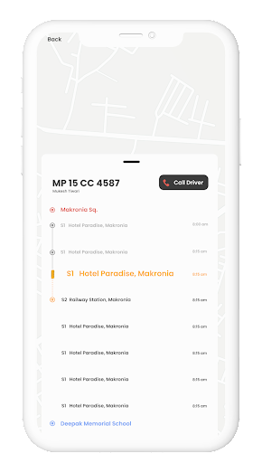 AFIS Schoolbus Tracking Screen 3