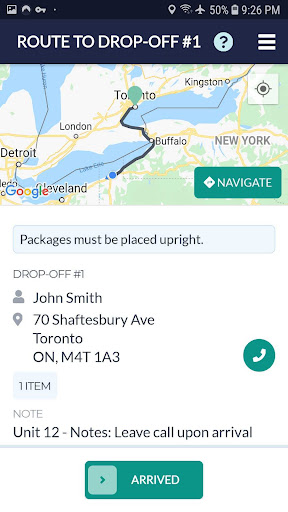 Tyltgo Courier: Deliver & earn Screen 3