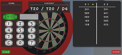 Chalk and Call Darts Scorer Screen 3