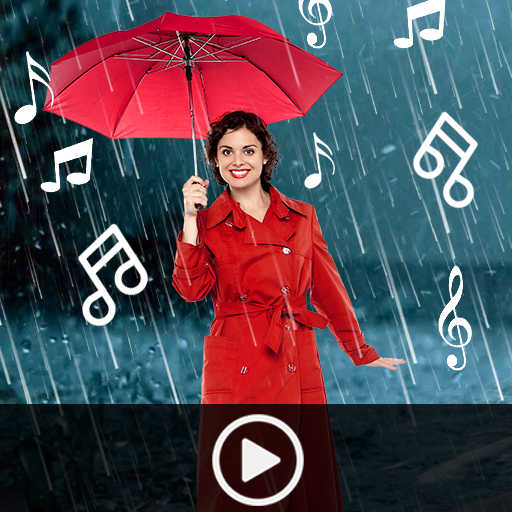 Rain Video Music -Photo Editor  Icon