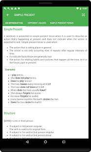 English Tenses Book Screenshot
