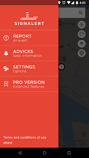 Screenshot of SIGNALERT