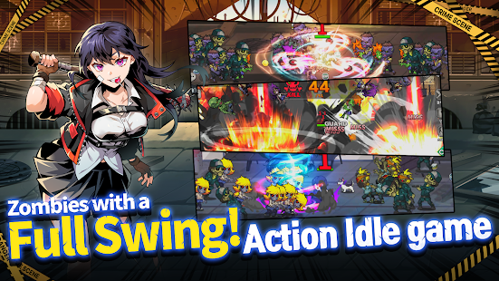 Batting Girl Idle: Zombie Rush Screenshot