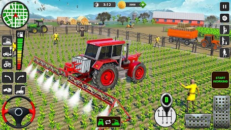 Real Tractor Driving Games