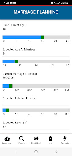 Dynamic Money Planner Screen 3