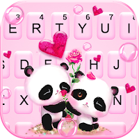 Фон клавиатуры Pink Panda Couple