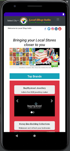 Android application Local Shop India screenshort
