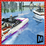 Boat Driving 3D: Crime Chase icon