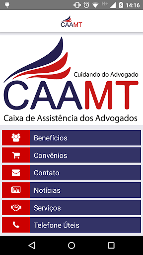 Android application OAB CAA Mato Grosso screenshort