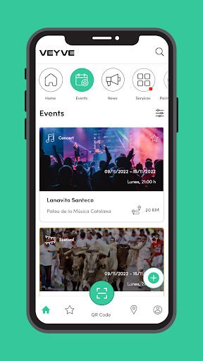 Android application Veyve screenshort