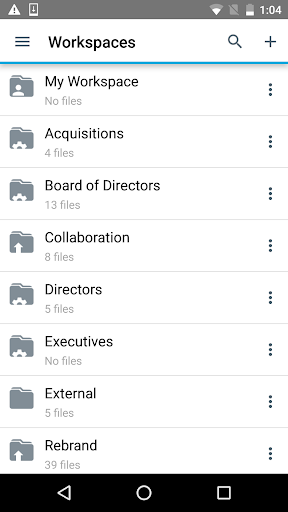 BlackBerry Workspaces  APK screenshots 1