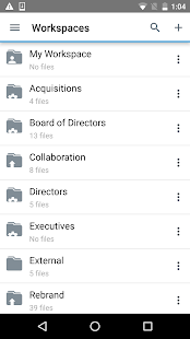 BlackBerry Workspaces Varies with device screenshots 1