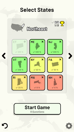Game screenshot US States Quiz apk download