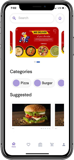 Android application AiFood - Online Order screenshort