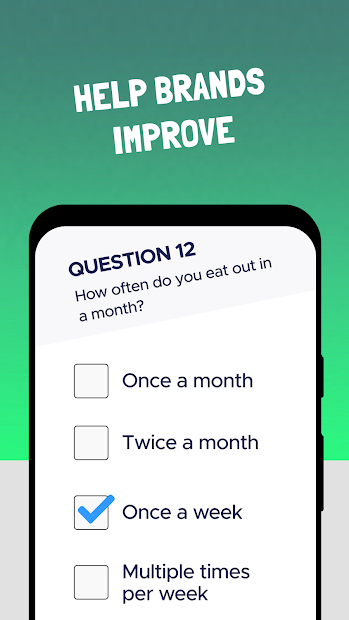 Screenshot 6 Gift cards as opinion rewards android