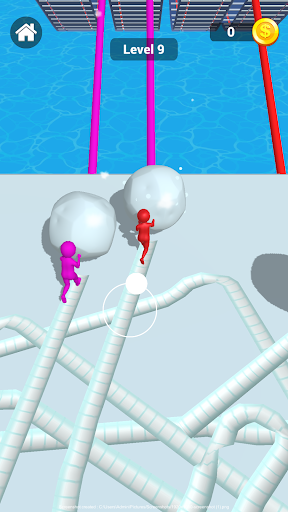 Snow Ball: Ice Race androidhappy screenshots 2