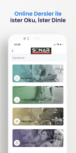 Sonar Sürücü Kursu Screen 3