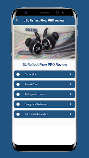 Android application JBL Reflect Flow PRO Guide screenshort