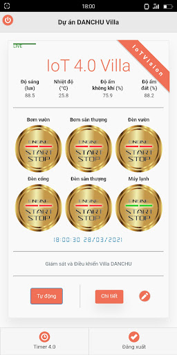 IoTVision Giám sát điều khiển Screenshot