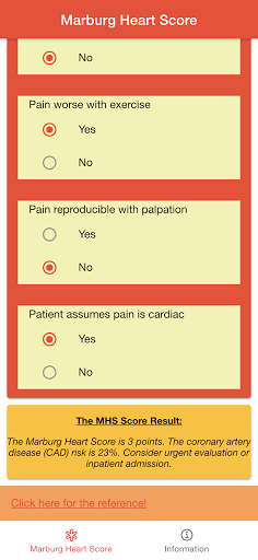 Marburg Cardiology Score Screen 2
