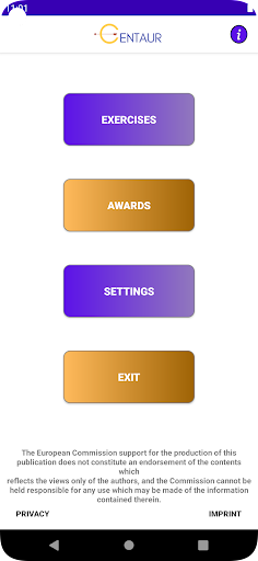 Android application CENTAUR screenshort