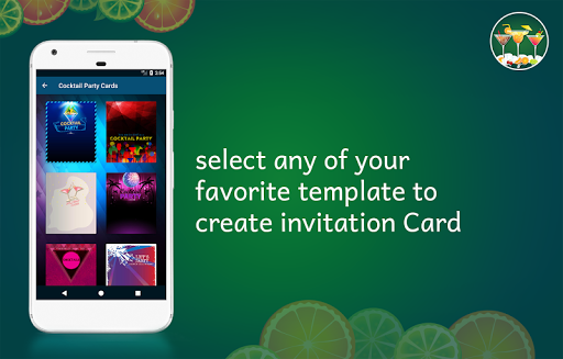 Cocktail Party Invitation Card Screen 2