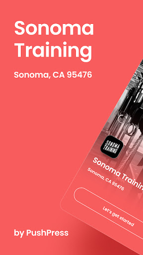 Android application Sonoma Training screenshort